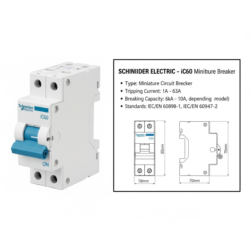 Disjoncteur Miniature Schneider iC60